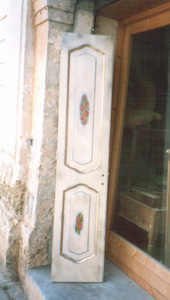 porta con effetto craquelé